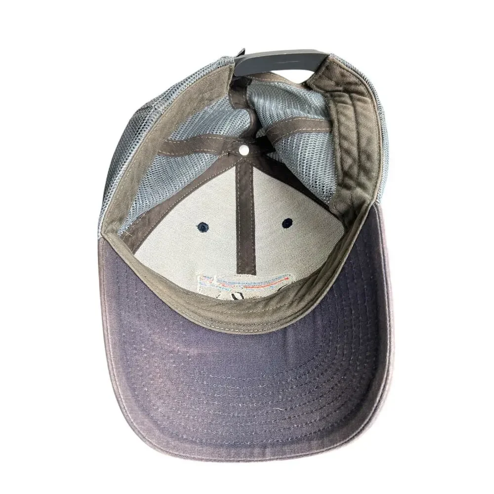 Patagonia Gray Hat Cap Snapback Multi Color Buffalo Bison Mountain Trucker Mesh